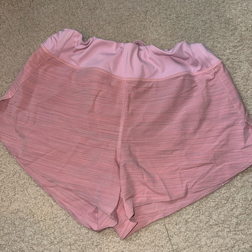 Athleta Light Pink Run Shorts
